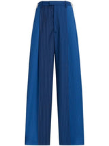 Marni pinstriped-pattern straight-leg trousers - LISKAFASHION