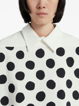 Marni polka dot-print long-sleeve dress - MYLISKAFASHION