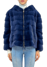 MINK JACKET WITH HOOD - MYLISKAFASHION