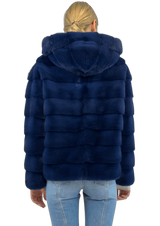 MINK JACKET WITH HOOD - MYLISKAFASHION