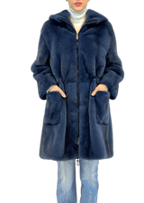 MINK PARKA WITH HOOD - MYLISKAFASHION