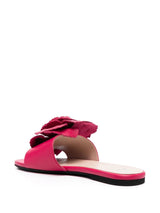 Nº21 floral-appliqué flat sandals - MYLISKAFASHION
