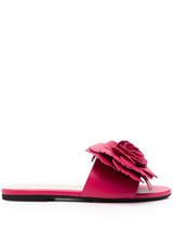 Nº21 floral-appliqué flat sandals - MYLISKAFASHION