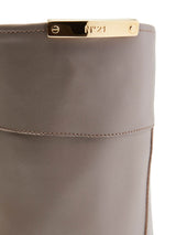 Nº21 logo-plaque leather boots - MYLISKAFASHION