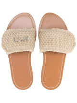 Nº21 woven jute flat sandals - MYLISKAFASHION