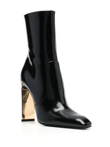 Saint Laurent Auteuil 100mm leather boots - MYLISKAFASHION