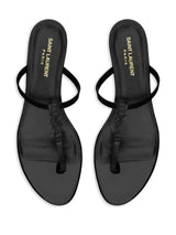 Saint Laurent Cassandra leather sandals - LISKAFASHION