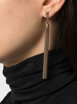 Saint Laurent Loulou chain tassel earrings - LISKAFASHION