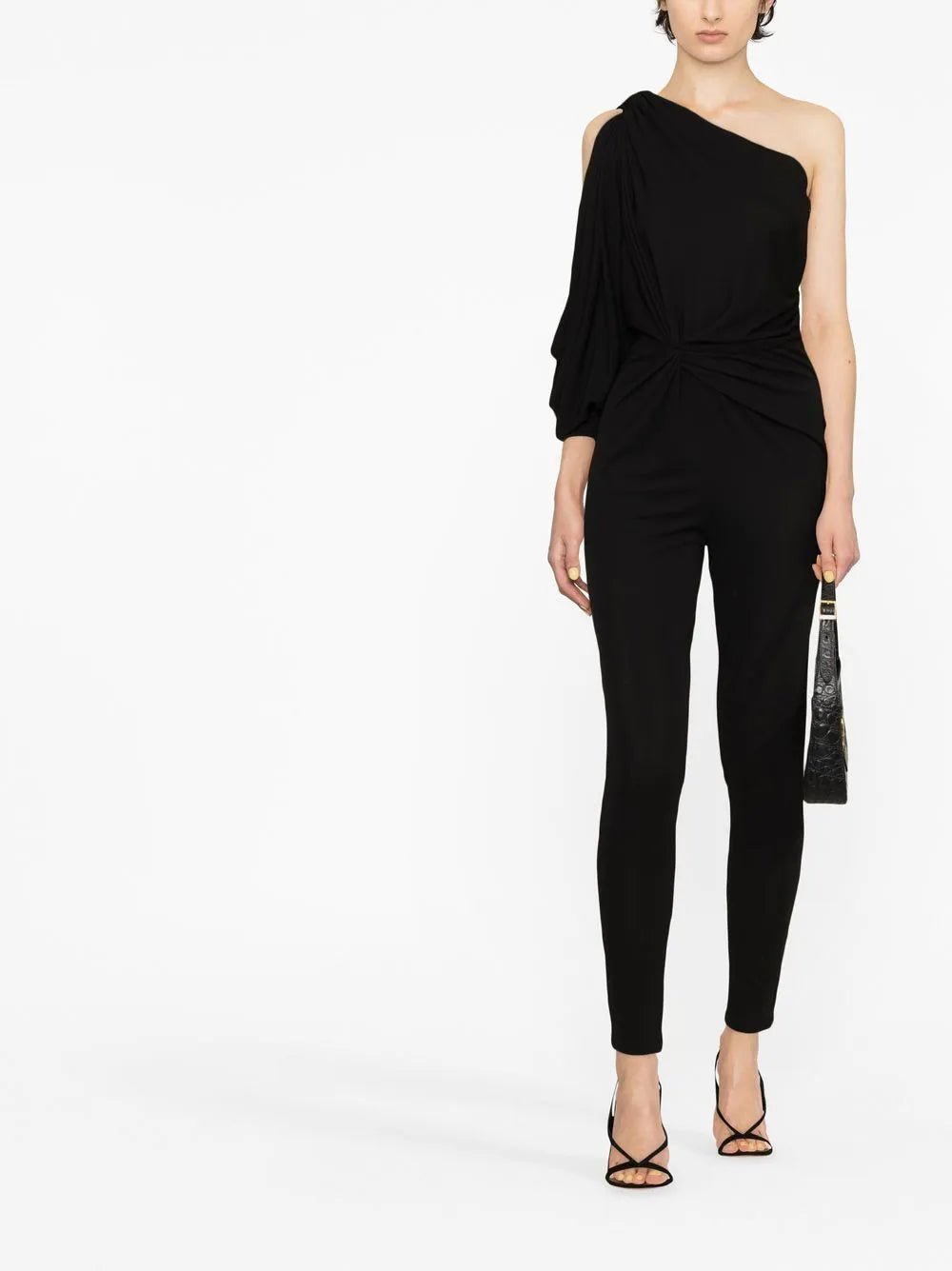 【送料&関税込】Saint Laurent Viscose One-shoulder Bodysuit one-shoulder swimsuit | Saint Laurent | YSL US
