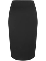 Saint Laurent satin pencil midi skirt - LISKAFASHION