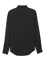 Saint Laurent striped button-up silk shirt - MYLISKAFASHION