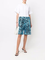 Sequinned Bermuda shorts - MYLISKAFASHION