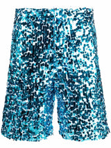 Sequinned Bermuda shorts - MYLISKAFASHION