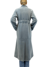 SHEARED MINK COAT WITH BELT - MYLISKAFASHION