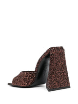 The Attico Devon Mules with Sequins 115mm - MYLISKAFASHION