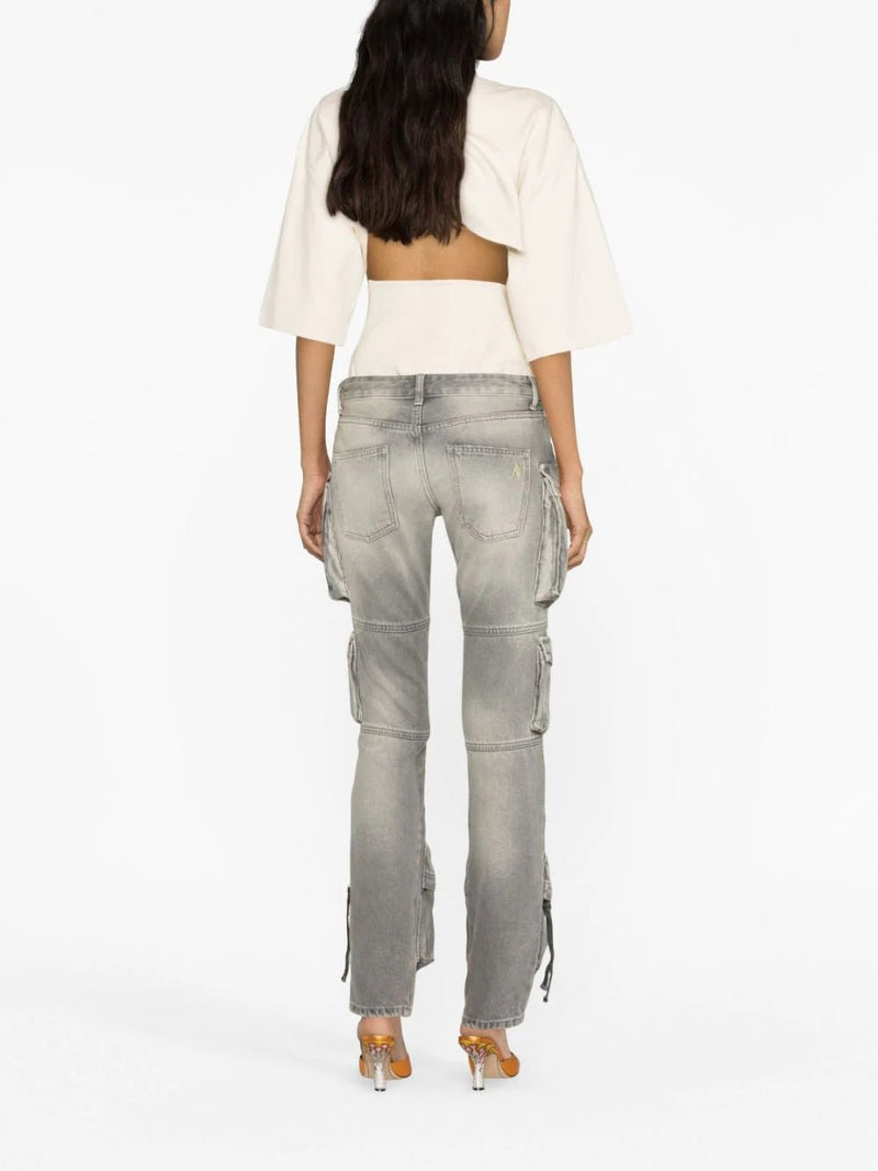 The Attico Essie tapered cargo jeans - MYLISKAFASHION