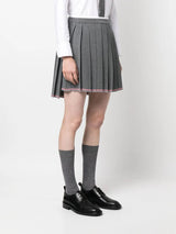 Thom Browne high-low hem pleated skirt - MYLISKAFASHION