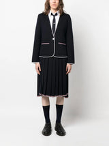 Thom Browne knitted step-hem pleated skirt - MYLISKAFASHION