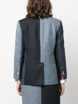 Thom Browne patchwork Donegal tweed blazer - MYLISKAFASHION