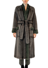 TRIOLOR MINK COAT - MYLISKAFASHION