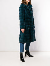 "VALENCIA" Mink Coat with Collar - MYLISKAFASHION