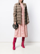 "VALENCIA" Mink Coat with Collar Short - MYLISKAFASHION