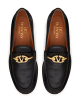 Valentino Garavani VLogo Moon leather loafers - LISKAFASHION