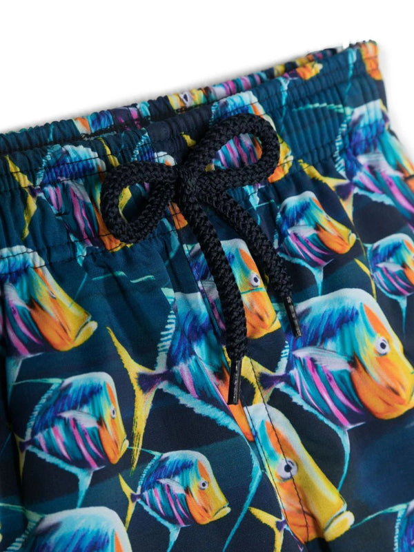 Vilebrequin fish-pattern print swim shorts - MYLISKAFASHION