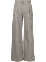 wide-leg virgin-wool trousers - LISKAFASHION