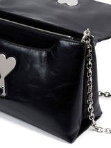 AMI Paris Voulez-vous crinkled leather shoulder bag