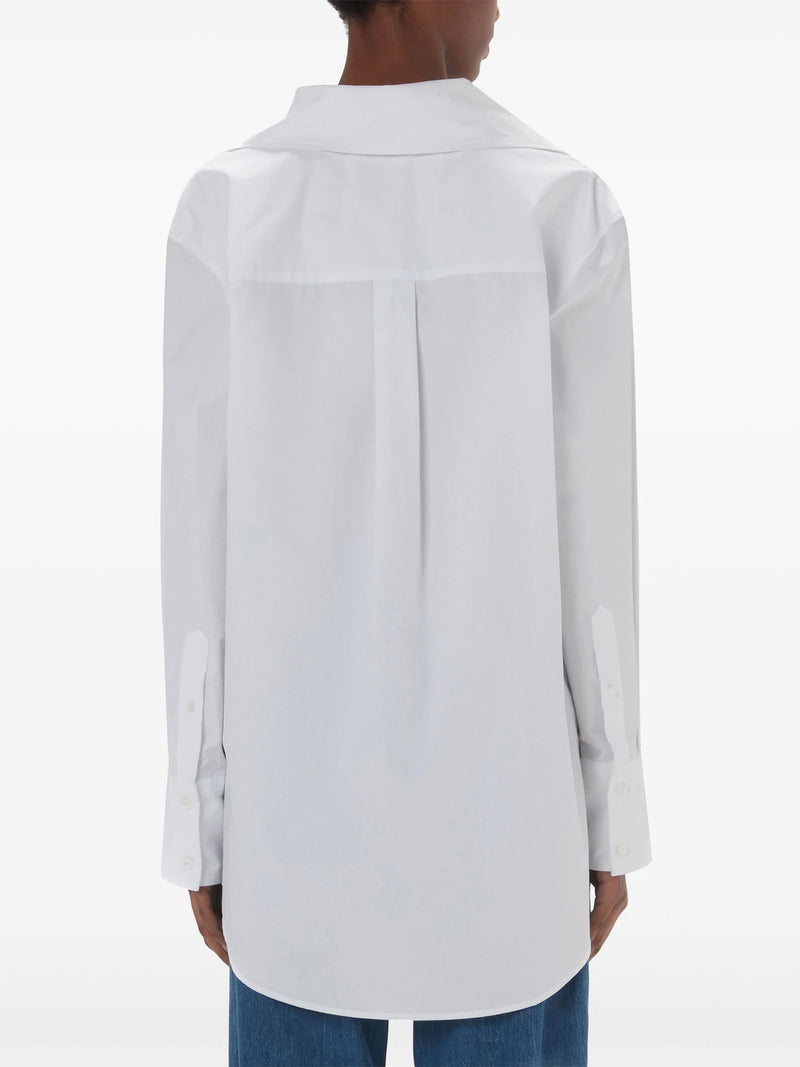 asymmetric long-sleeve shirt