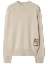 check label wool sweater