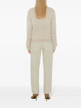 check label wool sweater