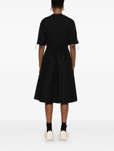 contras-panel midi dress