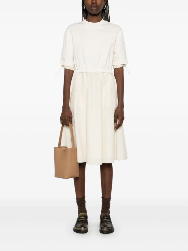 contras-panel midi dress