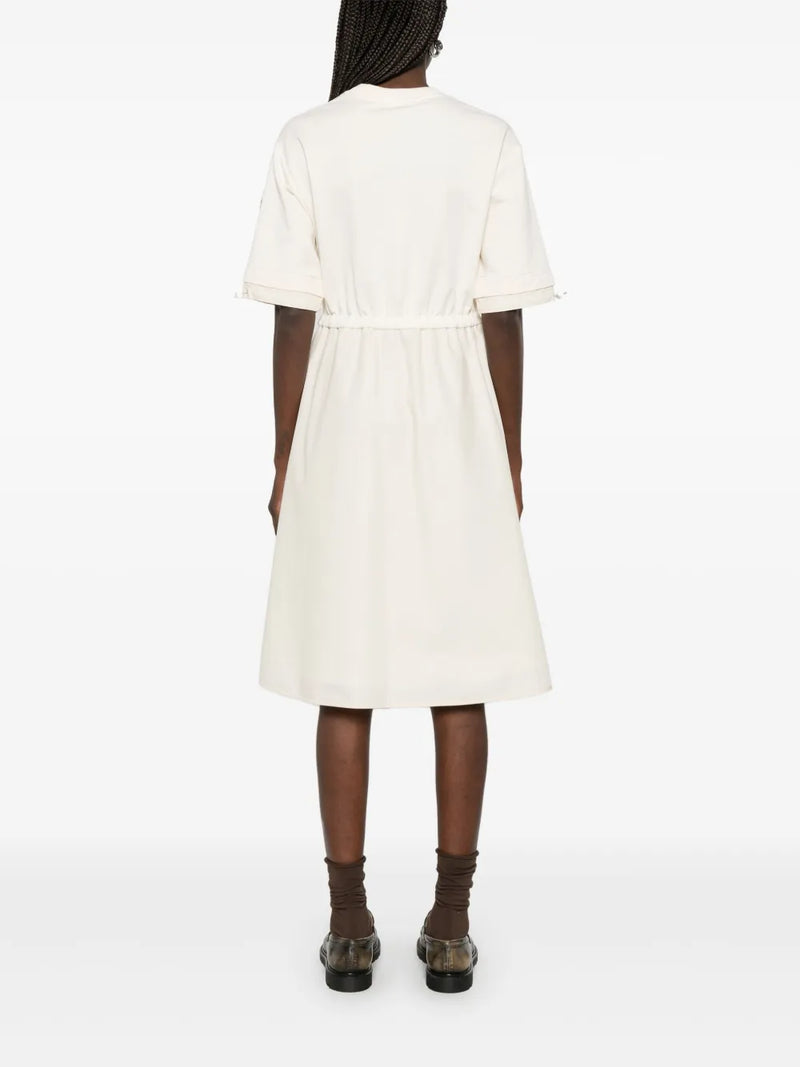 contras-panel midi dress
