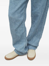 canvas sneakers in viscose and linen