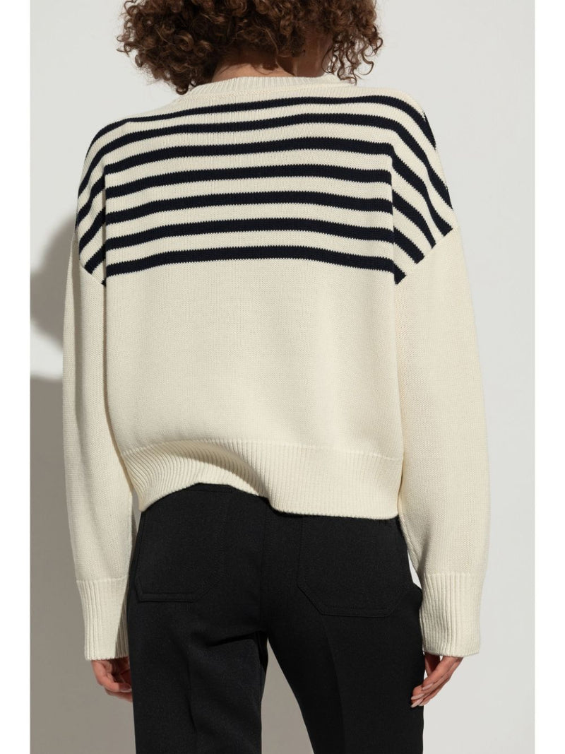 4G - embroidered striped jumper - LISKAFASHION