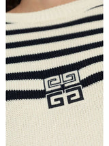 4G - embroidered striped jumper - LISKAFASHION