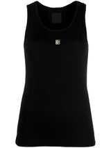 4G - logo plaque sleeveless top - LISKAFASHION