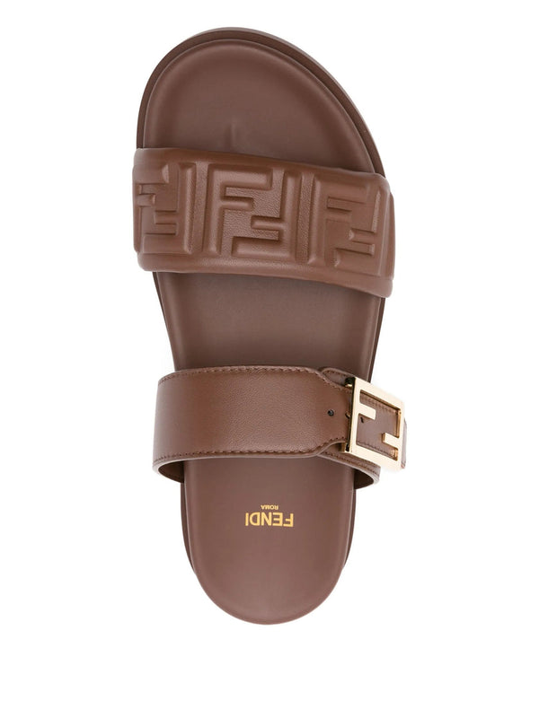 Fendi Double-band Flat Sandals