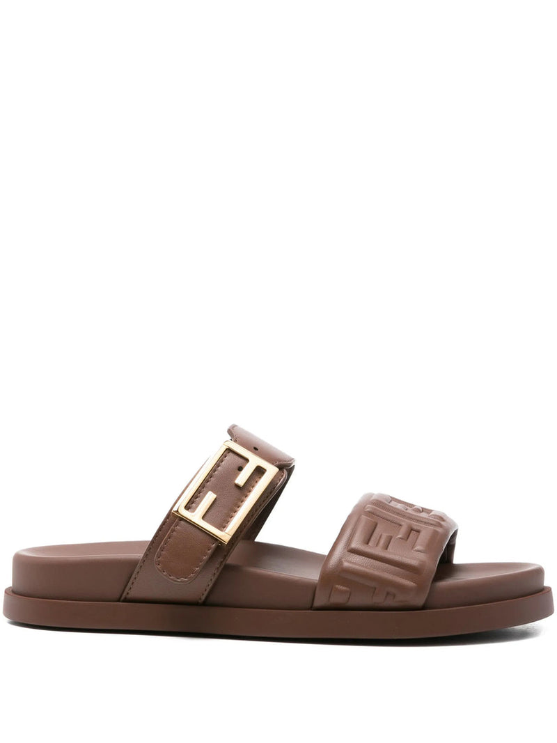 Fendi Double-band Flat Sandals