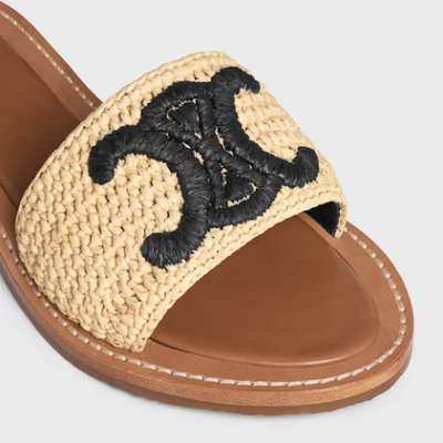 CELINE LYMPIA MULE IN RAFFIA – LISKAFASHION