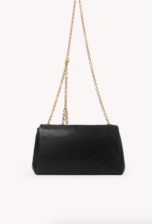 Heritage shoulder bag in grained leather