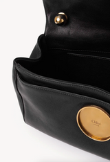 Heritage shoulder bag in grained leather