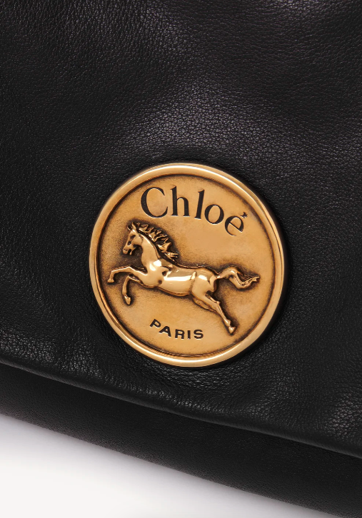 Heritage shoulder bag in grained leather