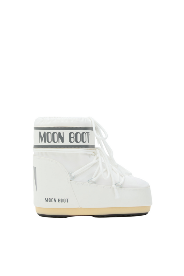 ICON LOW WHITE NYLON BOOTS