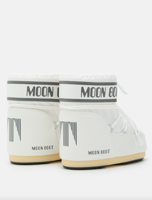ICON LOW WHITE NYLON BOOTS
