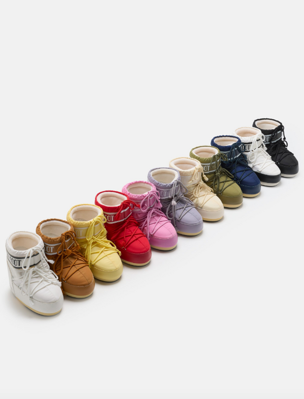 ICON LOW WHITE NYLON BOOTS