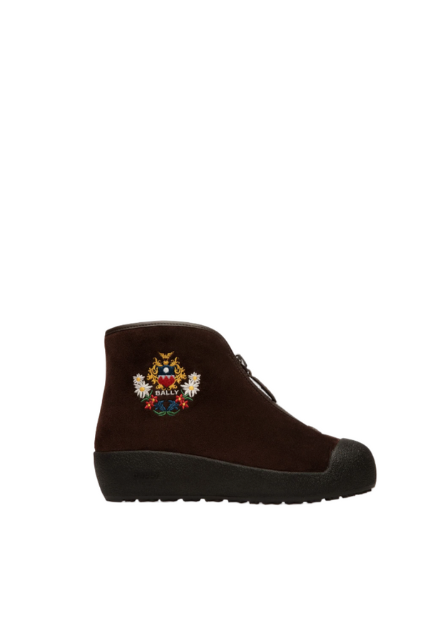 Winter Capsule Bootie in Brown Suede